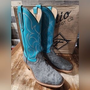 Fenoglio Grey Cape Buffalo 9.5 EE Boots